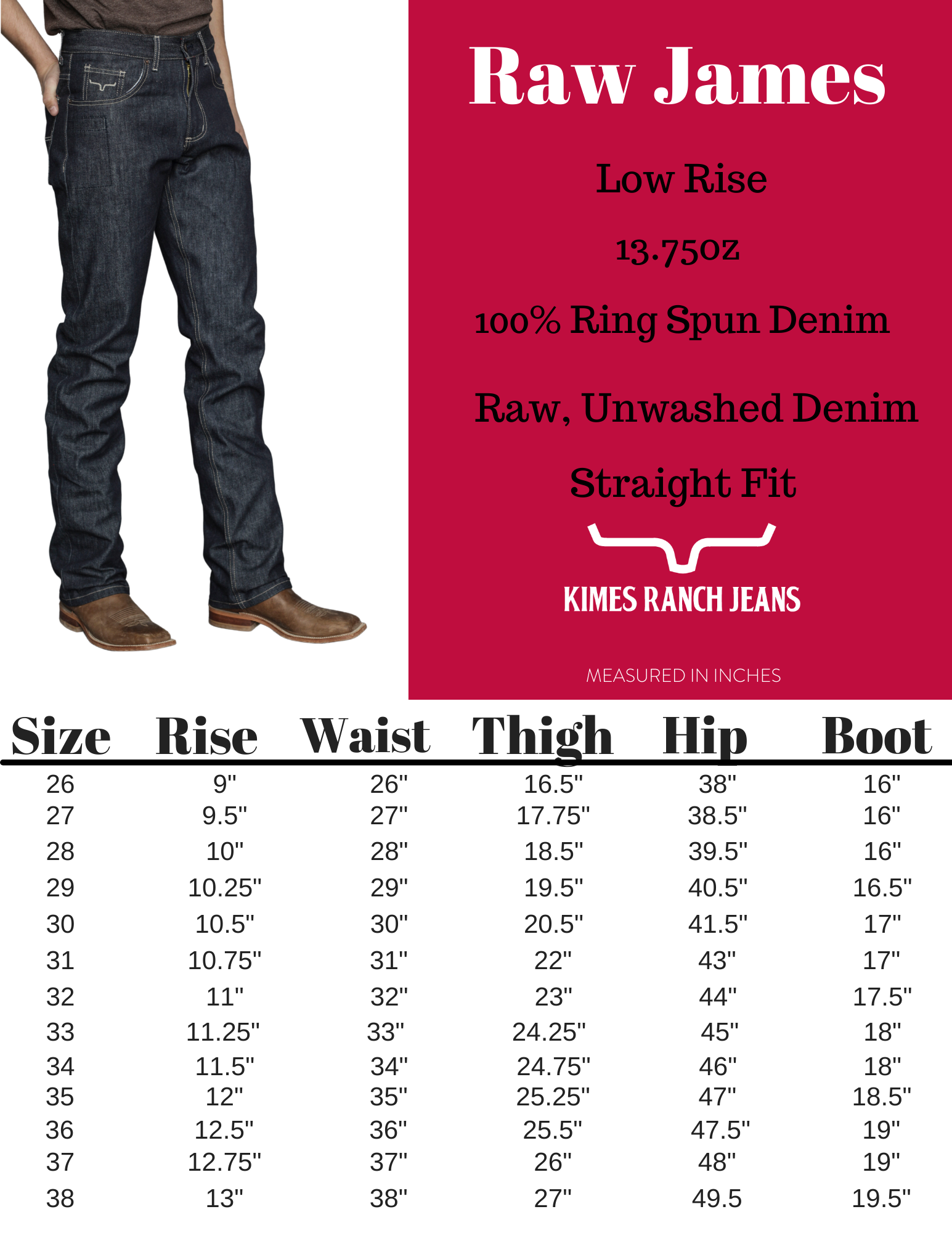 Size Chart | Kimes Ranch