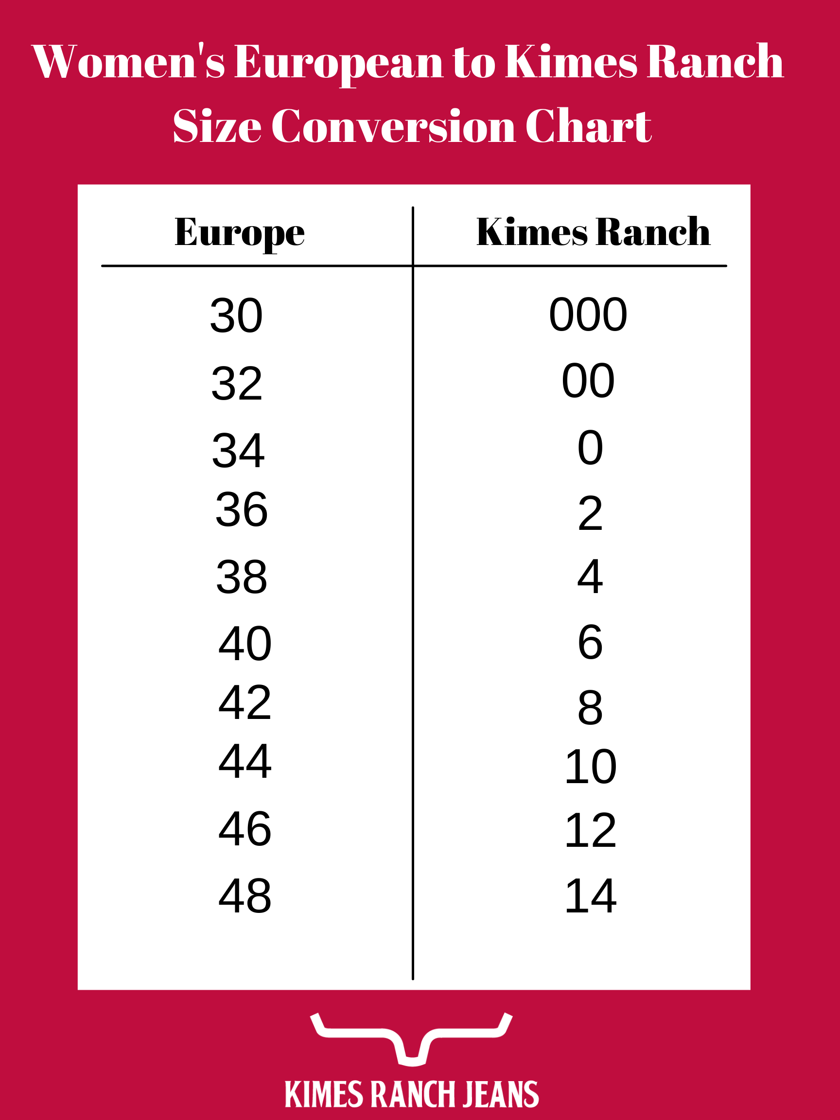 Size Chart Kimes