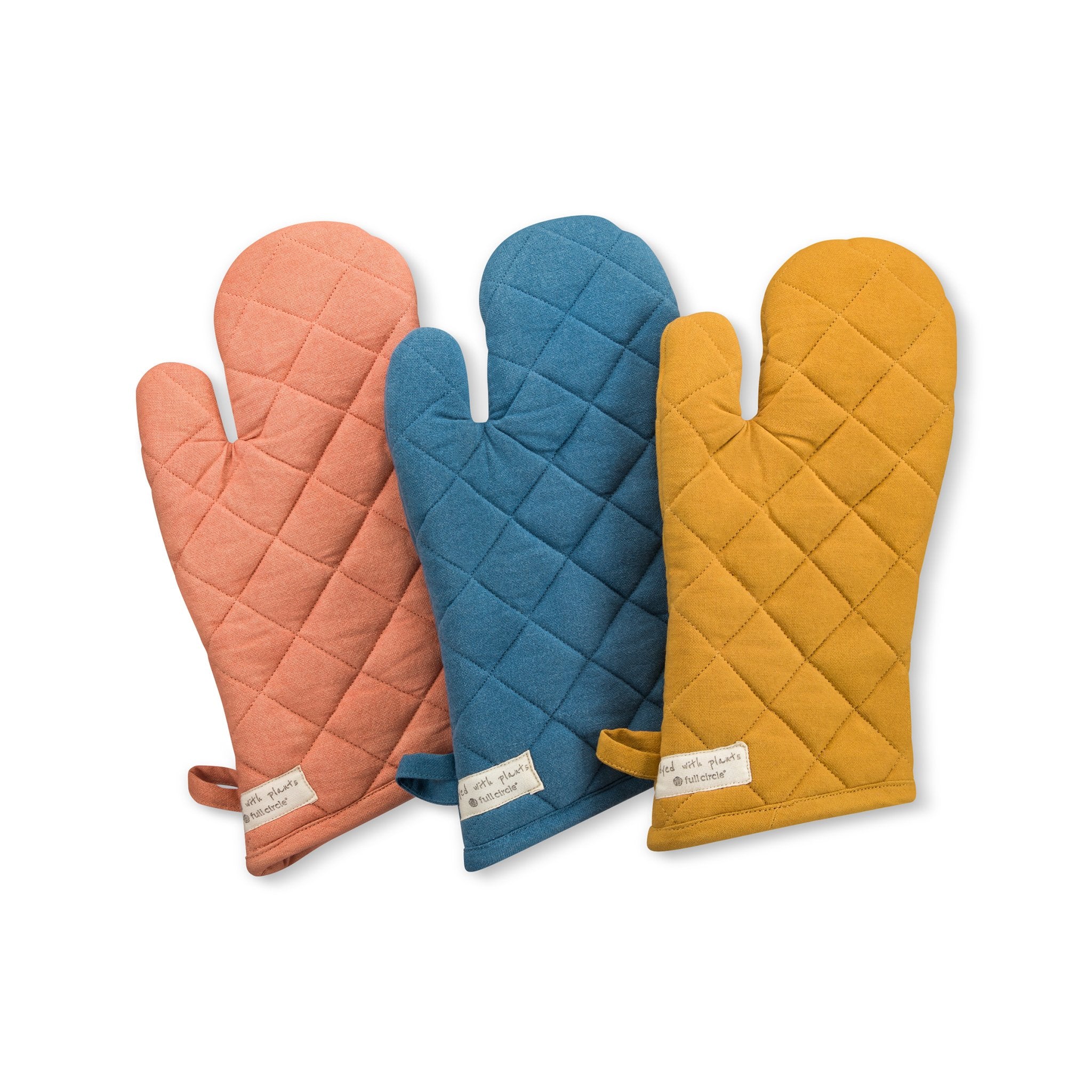 ARCLIBER Oven Mitts 1 Pair of Quilted Lining - Heat Resistant Kitchen  Gloves,Flame Oven Mitt Set,Grey