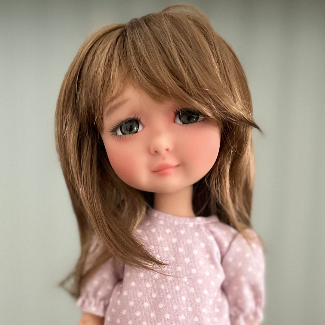 7-8inch Braids Doll Wig (brown)