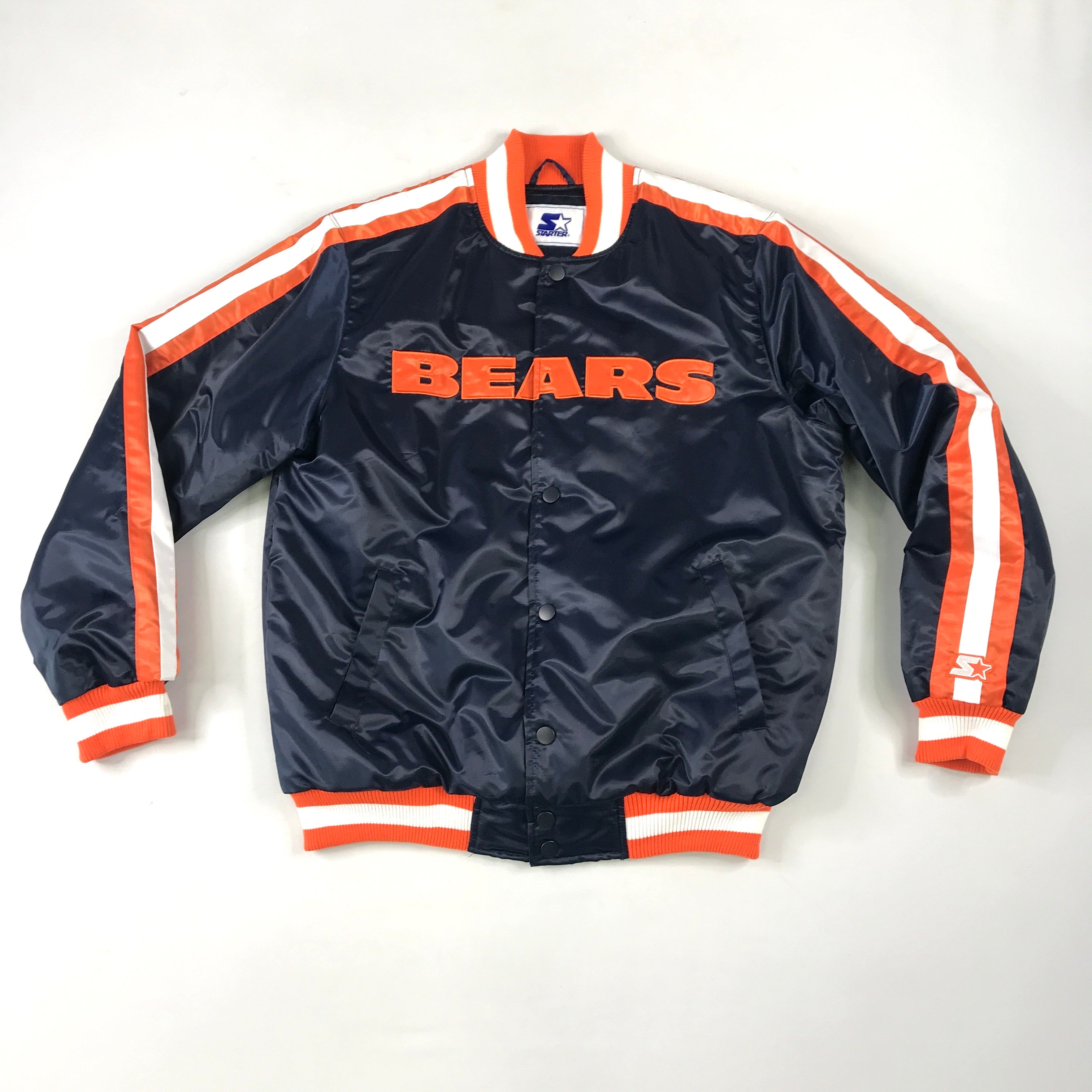 Vintage Chicago Bears father to son starter leather jacket 3xl 