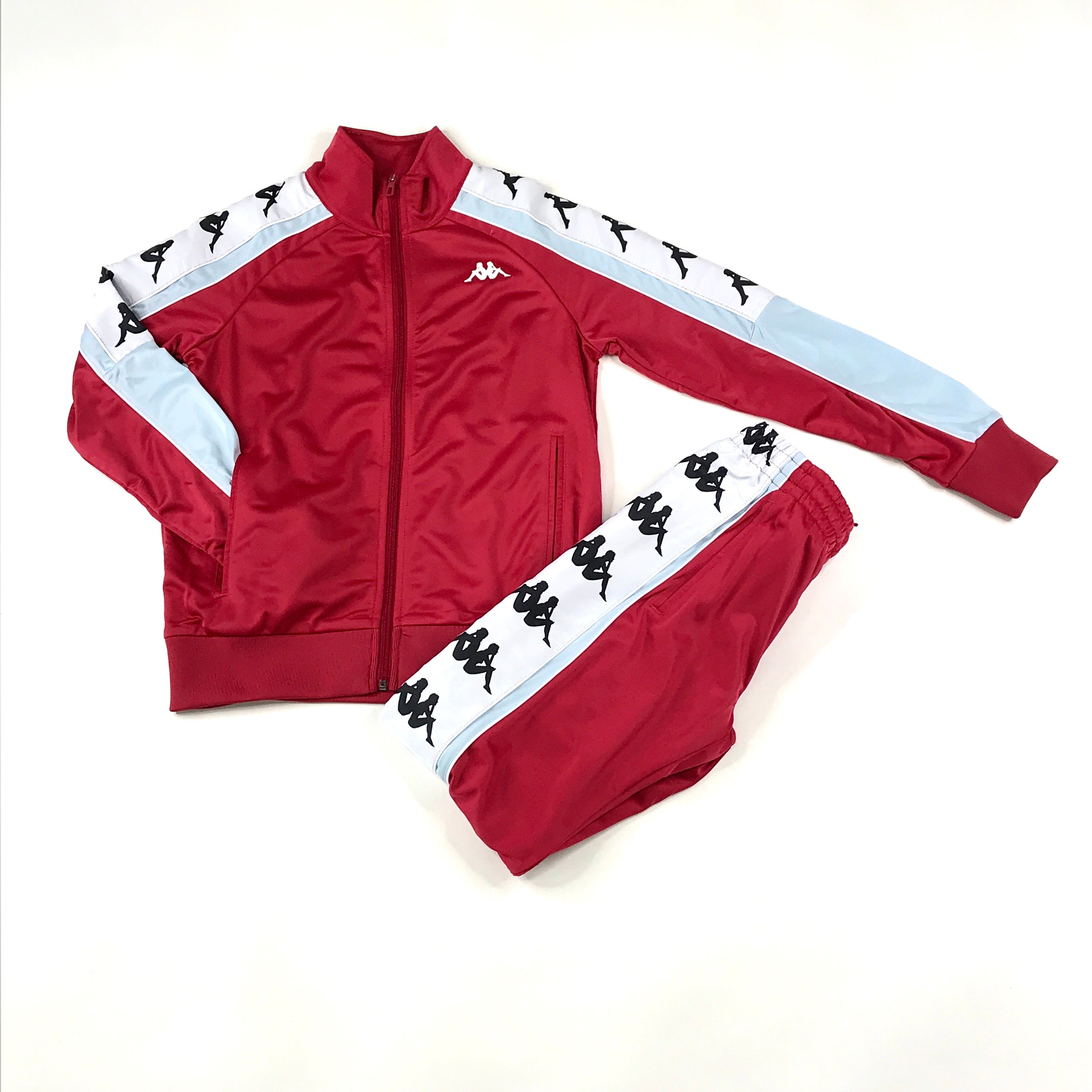Kappa Banda Anay tracksuit in red-baby – R.O.K. Clothing