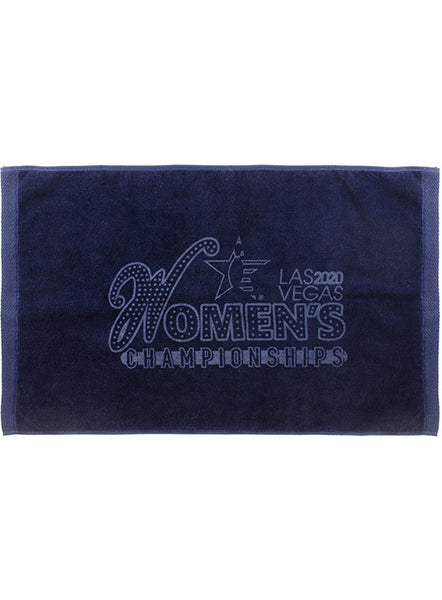 2020 Women's Championships Navy Towel - Front View