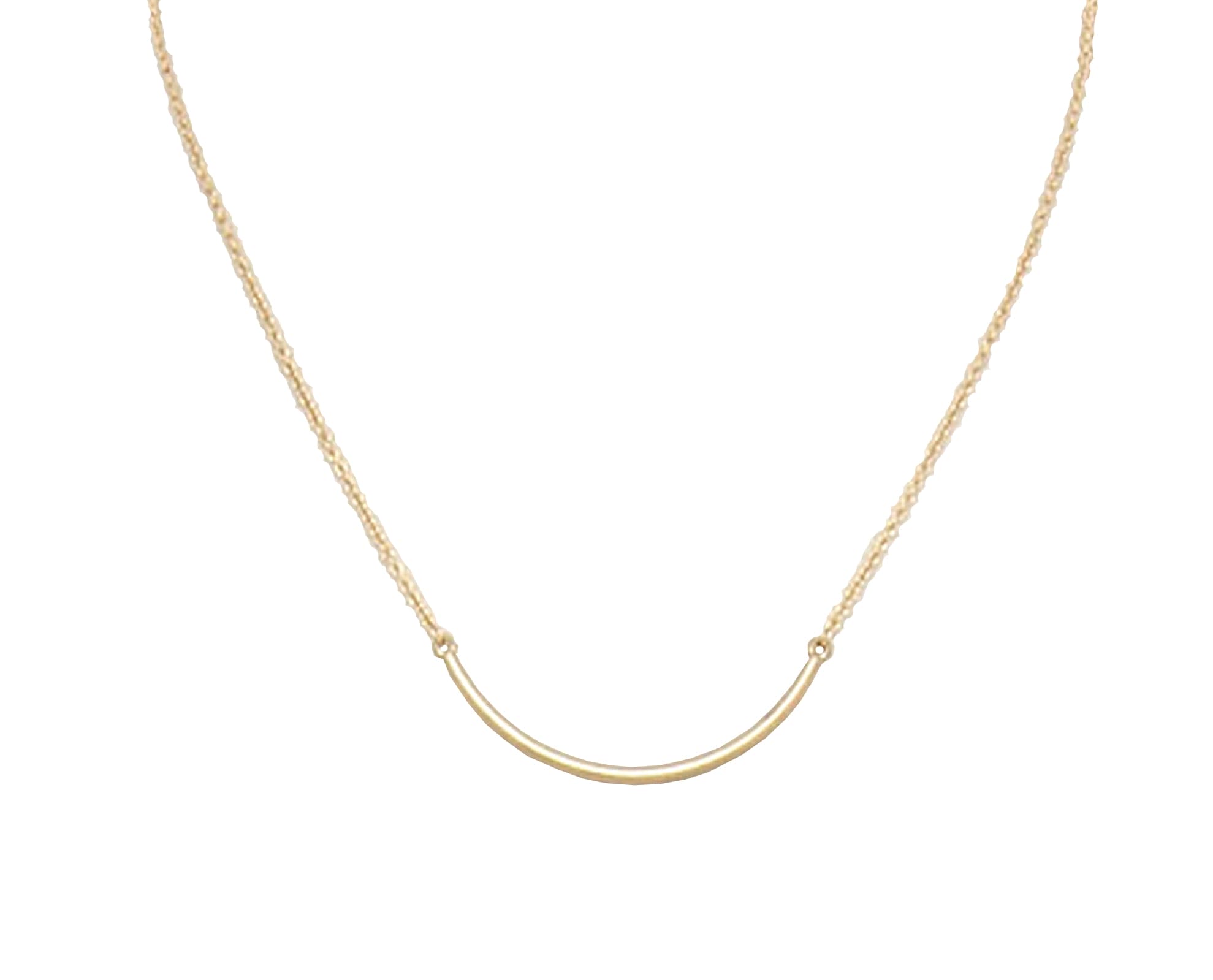 Curved Bar Necklace – ADMK Jewelry