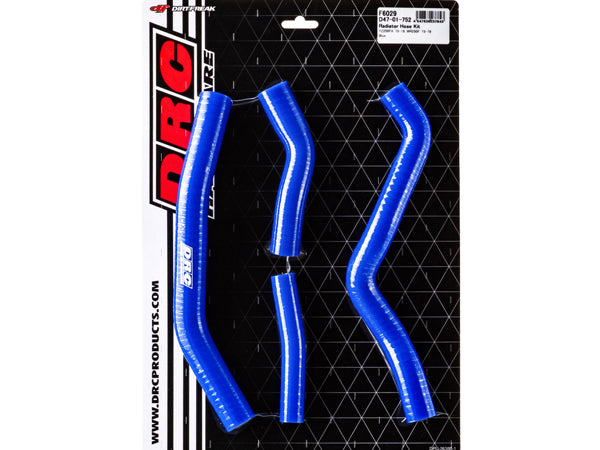 DRC Radiator Hose Kit for Yamaha YZ250FX/WR250F (2015-2019) - Blue