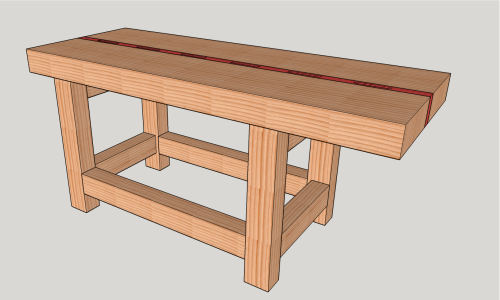How to make a Split-Top Roubo Woodworking Bench for Under 