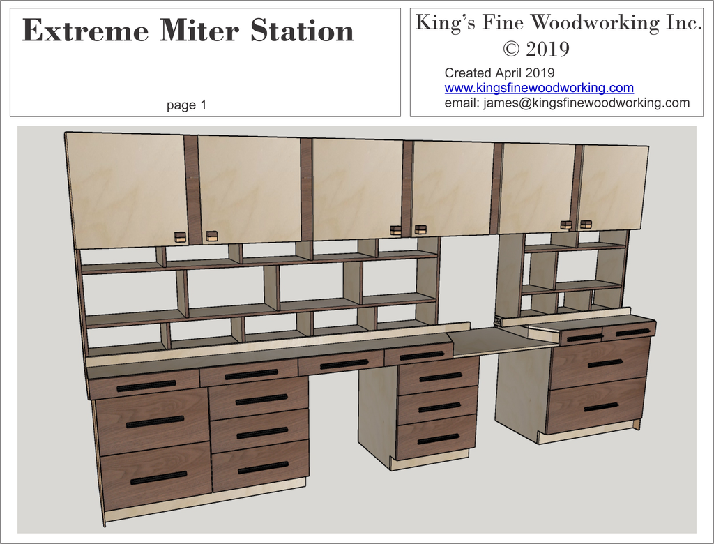 Plans For The Extreme Miter Station King S Fine Woodworking Inc