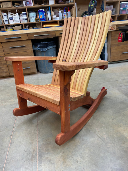 Rocking Chair, Adirondack Style 3-D Plans - King's Fine 