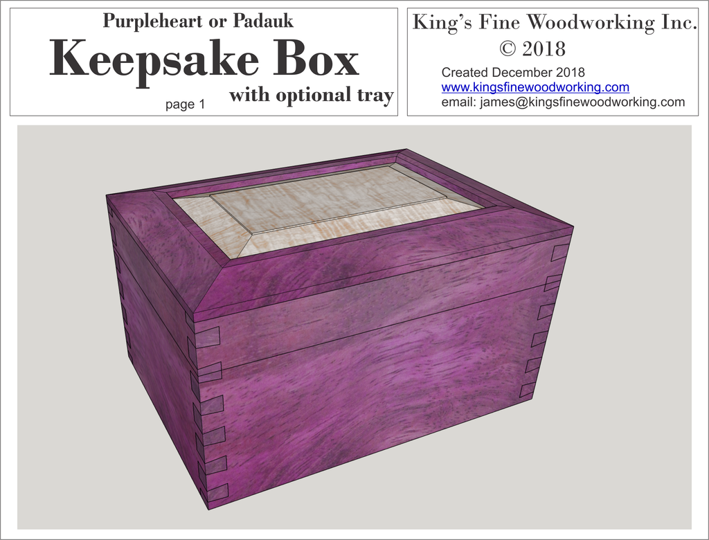 Keepsake Box Plans