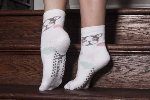 Ankle Socks with Gripper Botttoms - MinxNY.com