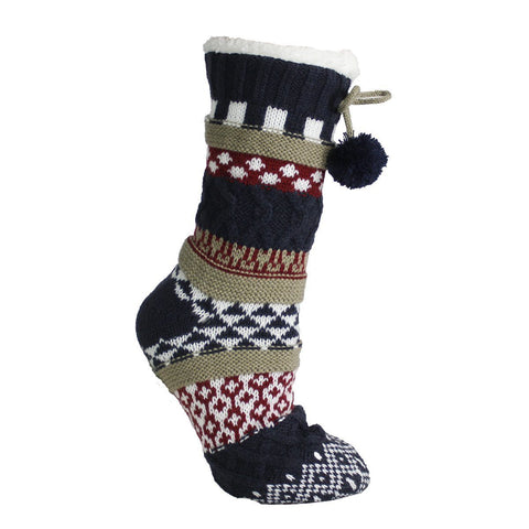 Pom Pom Slipper Socks-MinxNY.com