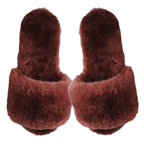 Shearling Fur Slides - MinxNY.com