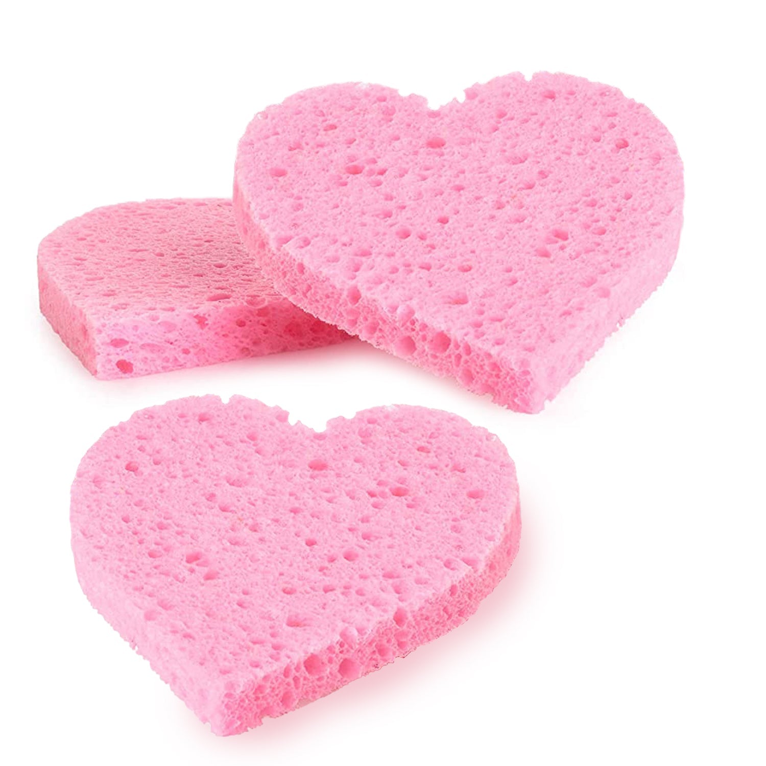 Konjac Heart Sponge - Peach