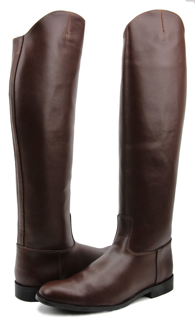 tall boots with zipper in back