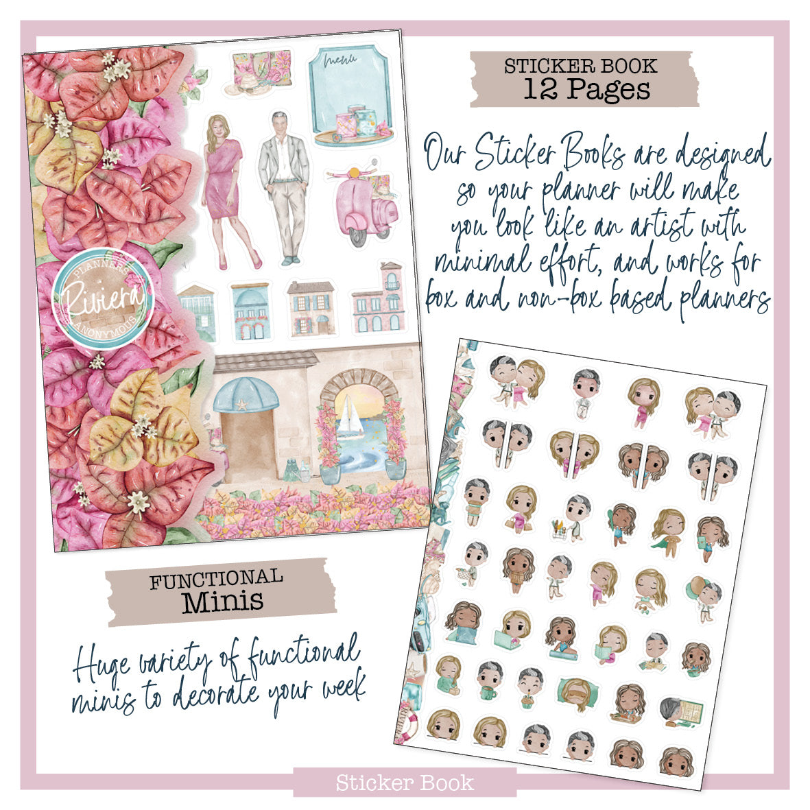 Planner Stickers Book - Sugary Gal Minis - Paper House  Planner stickers,  Planner sticker book, Mini sticker books