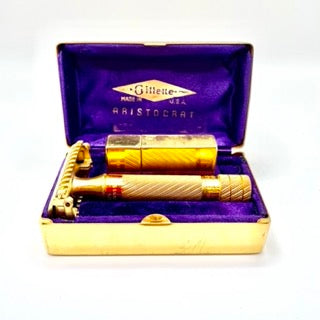 1936 Gillette Aristocrat Safety Razor in 24k Gold