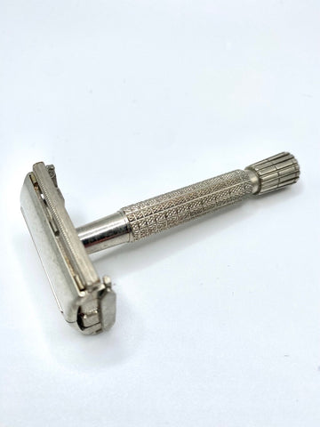 1954 British Gillette Flare Tip Rocket TTO Safety Razor