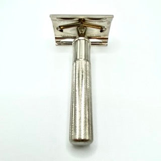 Gillette Pre-War 1938 - 45 Fat Handle TECH DE Safety Razor Set in Case