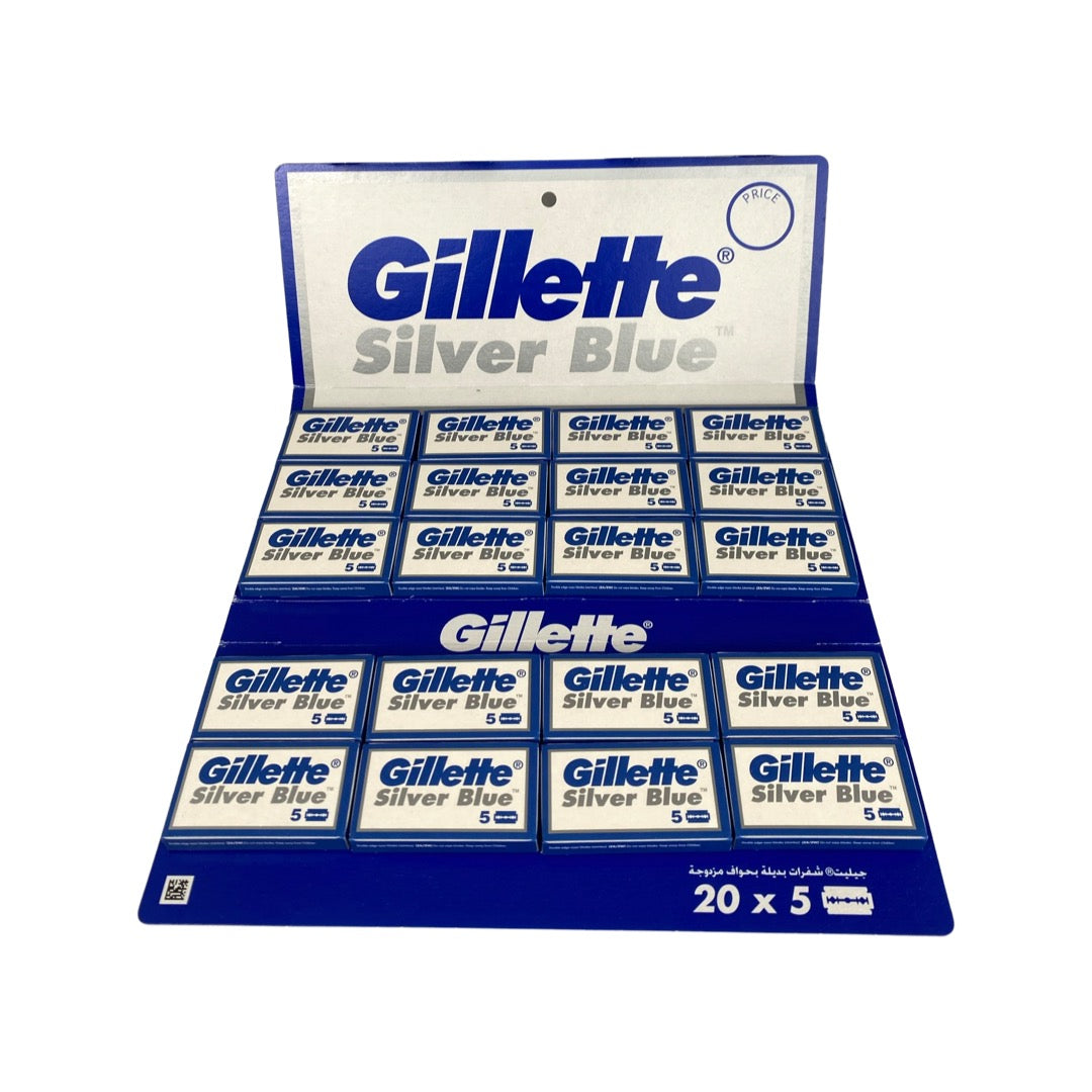 Gillette - Silver Blue Double Edge Razor Blades - 100 Pack