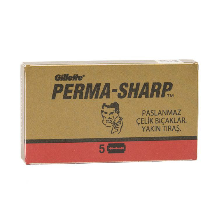 Perma-Sharp - Double Edge Razor Blades - Pack of 5 Blades