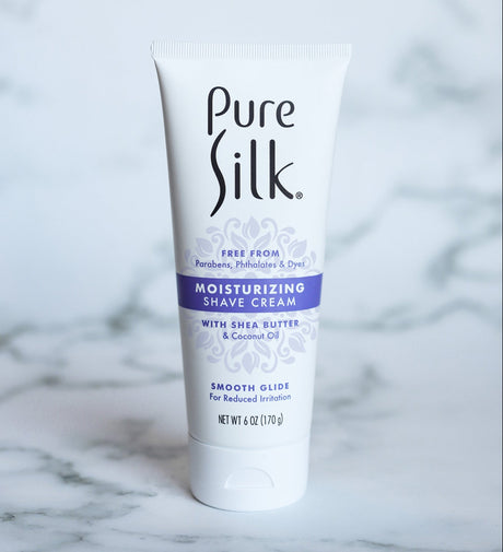 Pure Silk Sensitive Skin Shave Cream, 7.25 Ounces (Pack of 6)