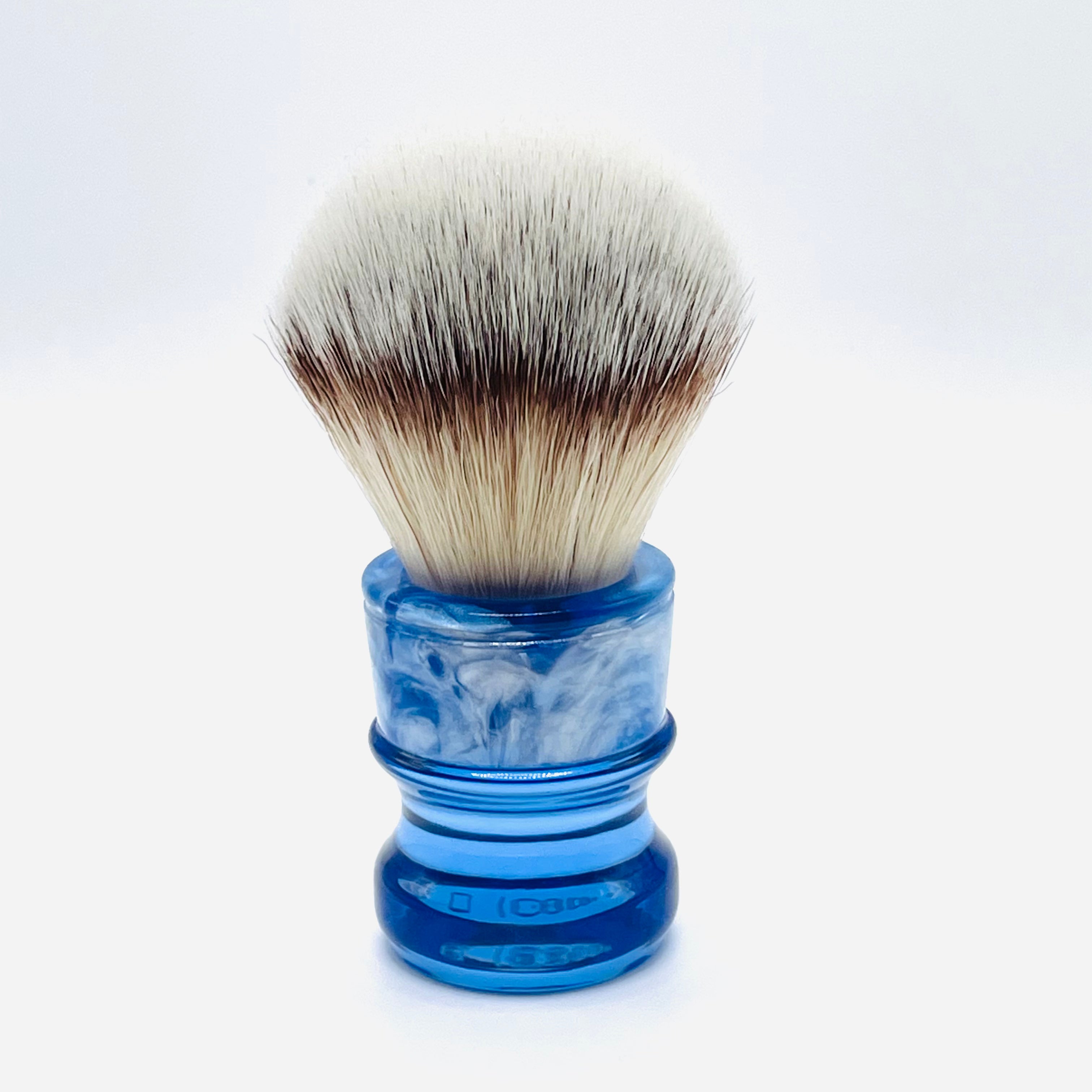 TRC - 24mm Blue Pearlized Ice - Synthetic Shave Brush