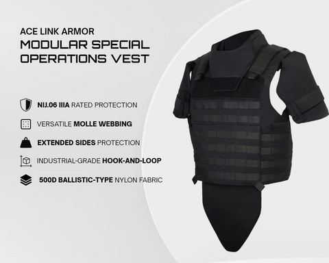 Ace Link Armor Modular Special Operations Vest Features