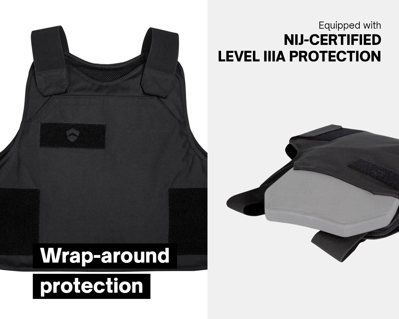 VP3 Vest Equipped with NIJ-Certified Level IIIA Protection