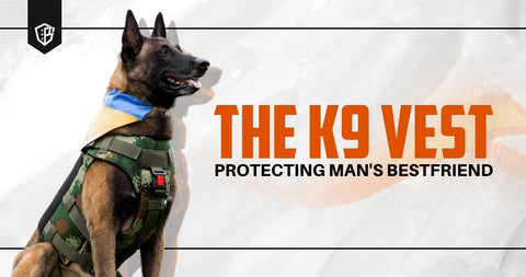 K9 dog wearing a bulletproof vest