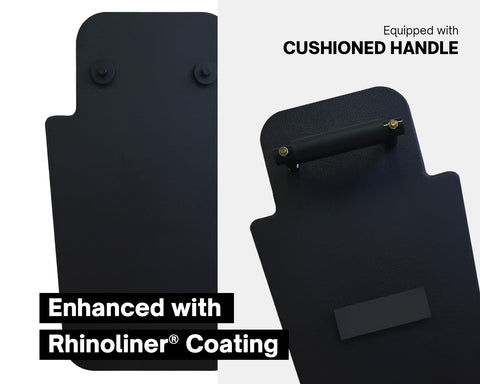 Police Ballistic Shield equipped with cushioned handle