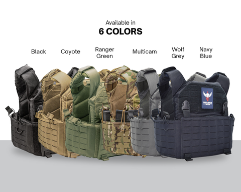 Shellback Tactical Rampage 2.0 plate carrier's available colors