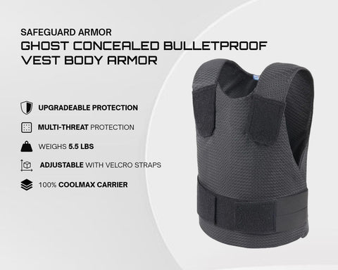 Safeguard Armor Ghost Bulletproof Vest Specifications