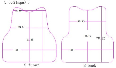 S size bulletproof vest sizing guide