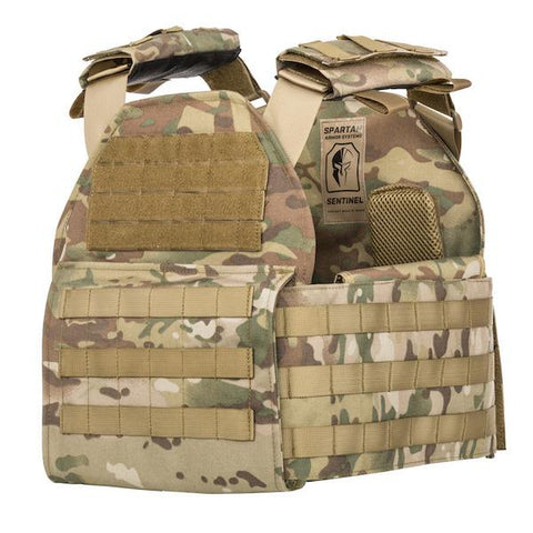 SPARTAN ARMOR AR500 LEVEL III OMEGA BODY ARMOR AND SENTINEL PLATE CARRIER PACKAGE