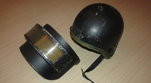 Old bulletproof helmet