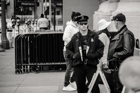 image of a police officer on the street