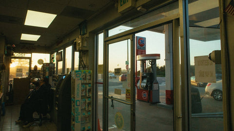 gas station interior