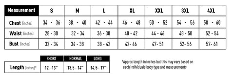 SafeGuard Armor Stealth Concealed Bulletproof Vest Body Armor (Stab and Spike Proof Upgradeable) female sizing chart