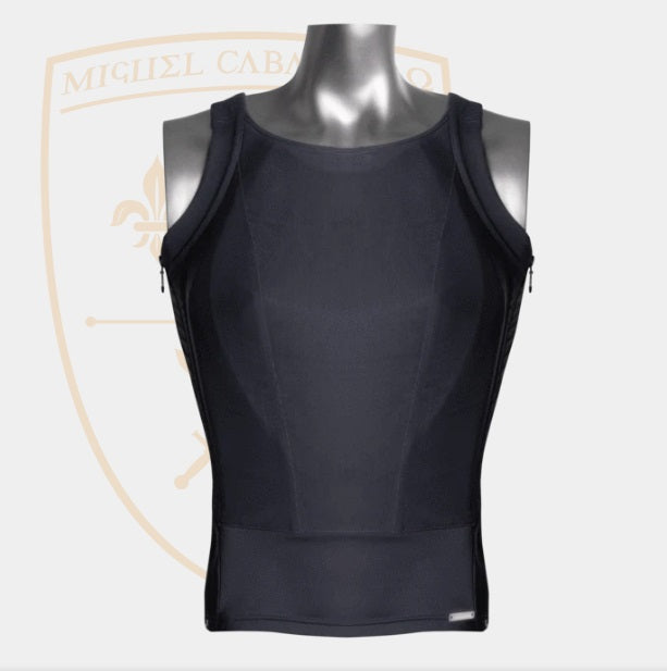 Black bulletproof tank top for women