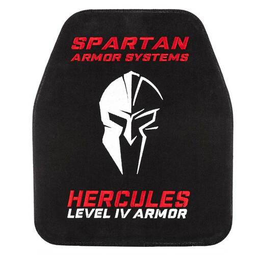 SPARTAN ARMOR SYSTEMS HERCULES LEVEL IV CERAMIC ADVANCED COMPOUND CURVE BODY ARMOR - SET OF TWO ARMOR PLATES