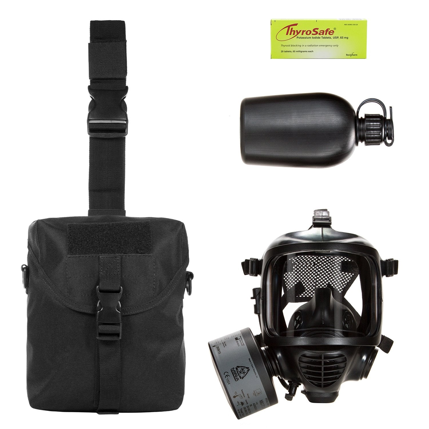 Image of Mira Safety Gas Mask + Survival Kit
