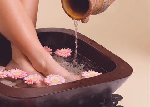 Lavender foot soak, foot bath. Kirona Scent Diffuser Essential Oil SG
