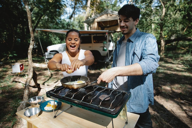 Camping Stove Cooking