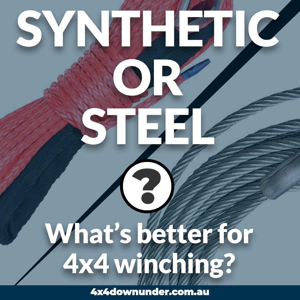 synthetic or steel cable 4x4 winch rope comparison guide