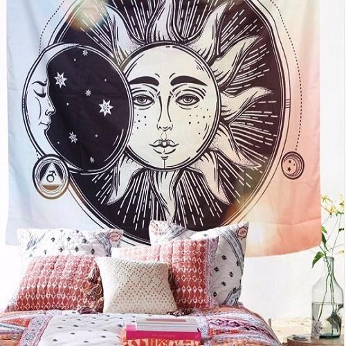 Sun Moon Hippie Wall Hanging Tapestry Jesmine Australia