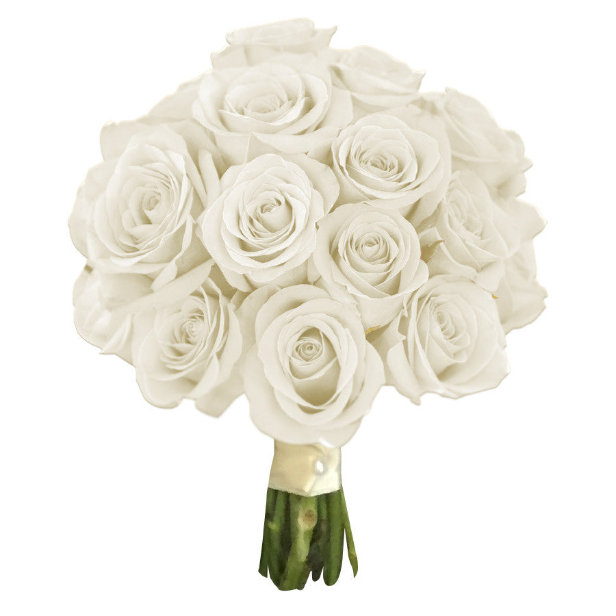 White Rose Wedding Bouquet - Tunie's Floral Expressions