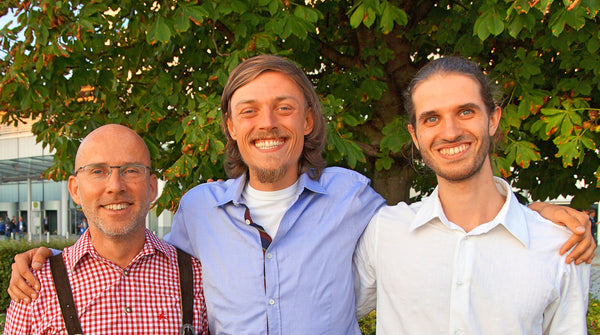 Die drei Gründer Alexander Piutti, Raphael Fellmer und Martin Schott