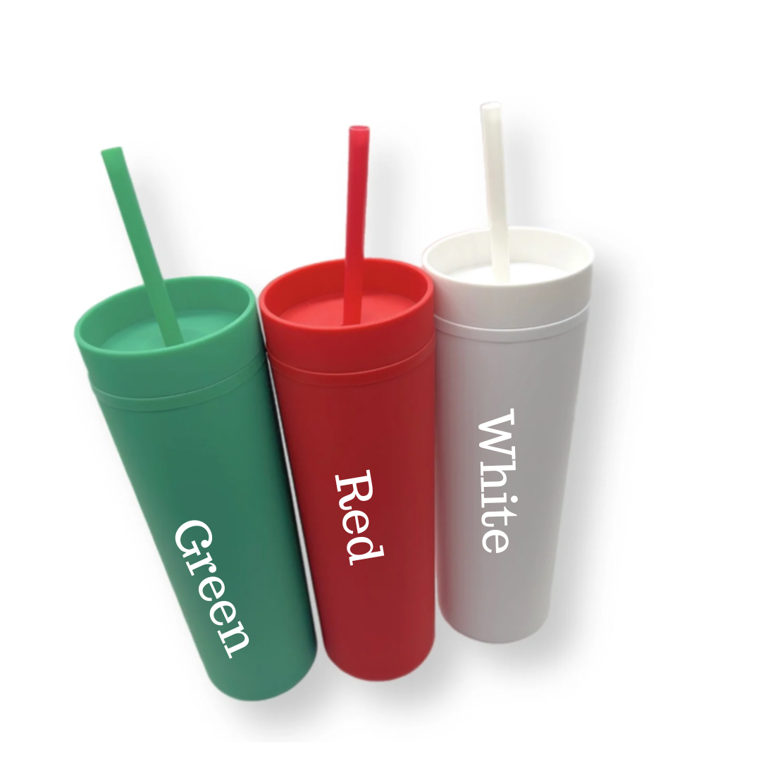 18oz. Plastic Tumbler with Straw by Celebrate It™