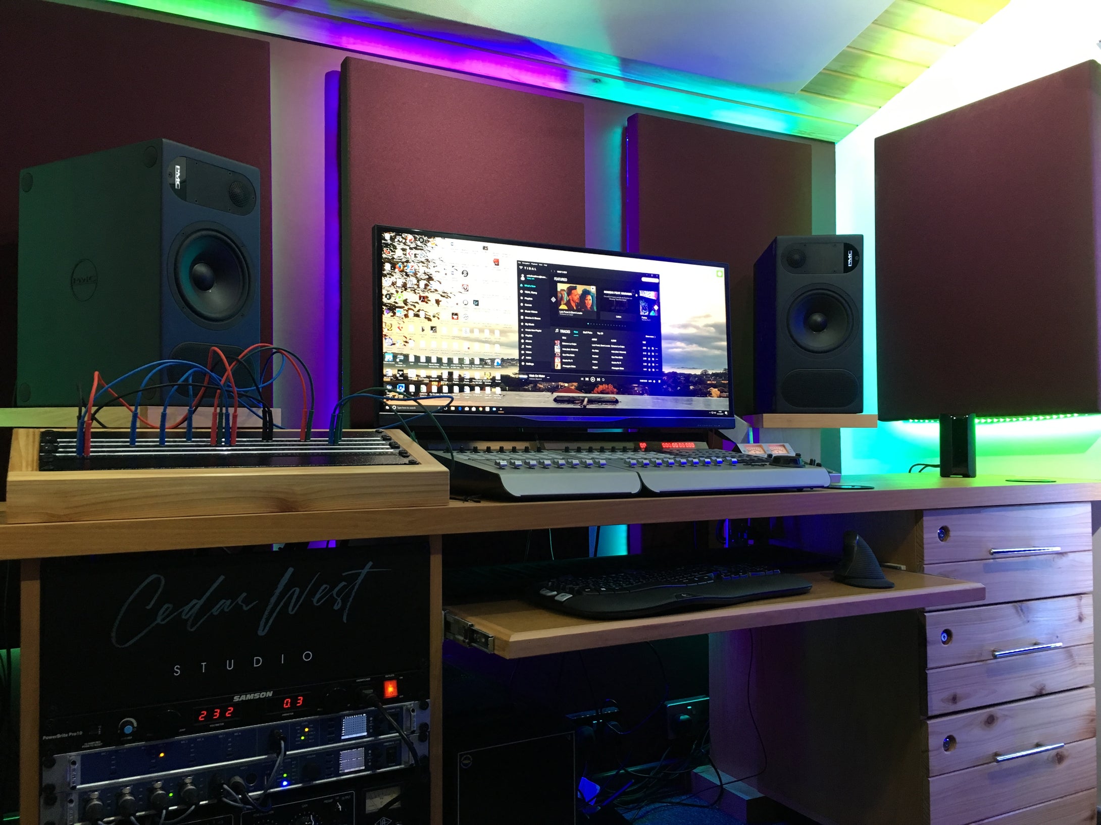 Music Studio Desk Work Niche Emporium