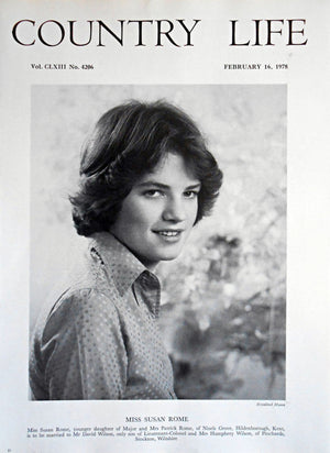 Miss Louise Gay Country Life Magazine Portrait April 10, 1975 Vol. CLVII  No. 4058